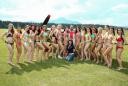 Hangar fest in bikini show