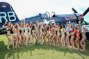 Hangar fest in bikini show