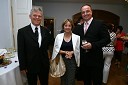 Ludvik Milanez z ženo Martino in Predrag Canjko, vodja gostinstva