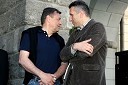 Zoran Jankovič, župan Ljubljane in Miran Ališič, športni novinar