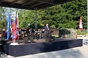 Karl Viktor Erjavec, minister za obrambo RS z Big Band orkestrom Slovenske vojske