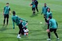 Uradni trening Sporting CP pred tekmo z NK Maribor