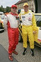 Lanski državni prvak Darko Peljhan in voznik Andrej Jereb
