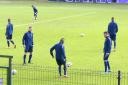 Trening in novinarska konferenca NK Maribor pred tekmo s Chelsea