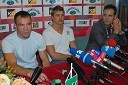 Dejan Zavec, boksar, Dirk Dzemski, trener Dejana Zavca in Tomaž Barada, taekwondoist in kickboksar