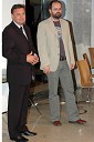 Zoran Jankovič, župan Ljubljane in Andrej E. Skubic, pisatelj