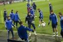 FC Schalke 04, trening in novinarska konferenca