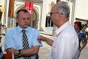 Franc Kangler, mariborski župan in Janez Ujčič, solastnik TV RTS