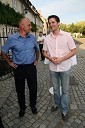 Andrej Hajdinjak, direktor Porsche Maribor in Stipe Jerič, RTS