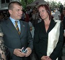 Dragutin Mate, minister za notranje zadeve in njegova žena