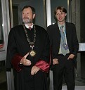 Dr. Ivan Rozman, rektor Univerze v Mariboru in Mitja Kotnik, vodja kabinata rektorja
