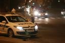 Trčila Twingo in policijsko vozilo