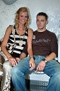 Tjaša Kokalj, miss Universe Slovenije 2007 in njen fant Klemen Jerala