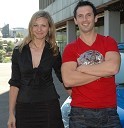 Darja Zajc, vodja marketinga Nissan Slovenija in Andrej Novak, zmagovalec oddaje Big Brother