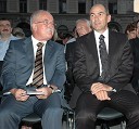 Dr. Boštjan Žekš, predsednik SAZU in Janez Janša, predsednik Vlade Republike Slovenije