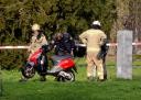Iskalna akcija v mariborskem parku; gasilci; policija