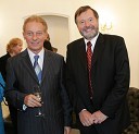 Franc Zlatko Dreu, častni konzul Slvoenije v Luksemburgu in dr. Ivan Rozman, rektor Univerze v Mariboru