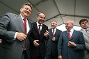 Iztok Jarc, minister za kmetijstvo, gozdarstvo in prehrano RS, Janez Erjavec, direktor Pomurskega sejma, Janez Sušnik, predsednika državnega sveta RS in ... 
