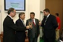 Janez Erjavec, direktor Pomurskega sejma, Jaime Silva, minister za kmetijstvo, razvoj podeželja in ribištvo Portugalske republike, Iztok Jarc, minister za kmetijstvo, gozdarstvo in prehrano RS in Dejan Židan, predsednik uprave skupine Panvita