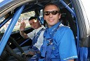 Boštjan Turk, voznik rallyja (desno) in Rok Sitar, dirkač v razredu Supermoto do 450 ccm, ki je glavni krivec za dirko v Kamniku