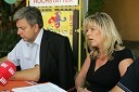 Tiskovna konferenca ŠpasFest 2007: Andrej Verlič, podžupan Mestne občine Maribor in Tatjana Mileta, direktorica GIZ-a in mestna svetnica MOM-a