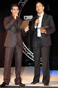 Adel Djutovič in Mario Valentič, voditelja prireditve