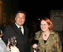 Zoran Jankovič, župan Ljubljane in Lilijana Stepančič, direktorica MGLC (Mednarodni grafični likovni center)