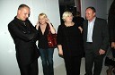 Urša Drofenik, modna kreatorka s spremljevalcem Markom Spolenakom, mamo Bredo in očetom Dragom