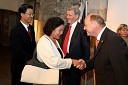 Fuyan Wang, kitajski ambasador z ženo, dr. Hans-Joachim Goetz, nemški veleposlanik v Sloveniji in g. Mayer, namestnik nemškega veleposlanika