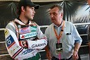 Jernej Kolenko, Slovenija in Janez Tomažič, predsednik komisije za speedway pri AMZS