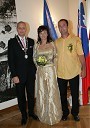 Boris Sovič, mariborski župan v letih 1998-2006 ter Anita Valher in Tomaž Mlakar