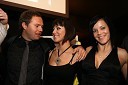 Kristjan Magdič, direktor in lastnik podjetja Frontal, Sanja Grohar, pevka in Miss Slovenije 2005 in Nataša Kirn, Playboy zajčica