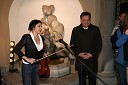 Anja Bukovec, violinistka in Zoran Jankovič, župan Ljubljane