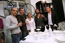 Aleš Bosančič, Oren Arluk, Rebeka Arluk, lastniki trgovine Flat, Stefano Seletti, oblikovalec in Cristiano Gozzi, oblikovalec