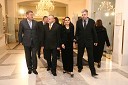 Mario Nobilo, hrvaški ambasado, Franc Kangler, mariborski župan z ženo Tanjo in Andrej Verlič, mariborski podžupan