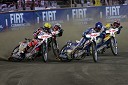 Greg Hancock, ZDA in Tomasz Gollob, Poljska (oba v ospredju)