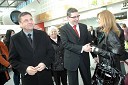 Zoran Jankovič, župan Ljubljane, Žiga Debeljak, predsednik uprave družbe Mercator d.d. in Mija Jankovič, žena Zorana Jankoviča