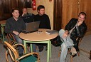 Miro Kodrič, Net TV, Gorazd Elvič, Net TV, Robert Roškar, moderator na Radiu Aktual in Boris Zemljič, ekipa Net TV