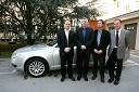 Wout Van Parys, področni vodja prodaje za Slovenijo in Avstrijo, Anton Štihec, župan Murske Sobote, ... in Frenk Tavčar, direktor programa Audi pri Porsche Slovenija