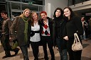 ..., ..., Karmen Kočar, Petya Krasteva Zanova in Marina Novosel, igralke ženskega odbojkarskega kluba NKBM Branik