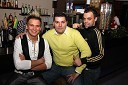 David Klobasa, skupina Casanova, Sašo Ornik, lastnik lokala Glamour Cafe in Vlado Muratovič, skupina Casanova