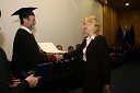 Dr. Ivan Rozman, rektor Univerze v Mariboru in dr. Klementina Fukné - Kokot, dobitnica Bronastega ključa UM za leto 2007