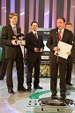 Wilfried Weitgasser in Danilo Ferjančič, direktorja Porsche Slovenija d.o.o. ter Frenk Tavčar, vodja programa Audi v Sloveniji