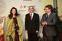 Svetlana Širec, Vinska kraljica Slovenije 2008, Janez Erjavec, direktor Pomurskega sejma d.d. in Iztok Jarc, minister za kmetijstvo, gozdarstvo in prehrano RS