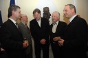 Franjo Bobinac, predsednik uprave Gorenje d.d., Jurij Kozina, sin Marjana Kozine, Vasko Simoniti, minister za kulturo, ... in Damjan Damjanovič, direktor Slovenske filharmonije