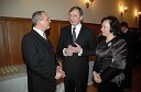 Damjan Damjanovič, direktor Slovenske filharmonije in dr. Danilo Türk, predsednik Republike Slovenije insoproga Barbara Miklič Türk