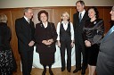 Damjan Damjanovič, direktor Slovenske filharmonije, ..., Sabina Cvilak, operna pevka, dr. Danilo Türk, predsednik Republike Slovenije in soproga Barbara Miklič Türk