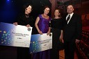 Anita Ogulin, Zveza prijateljev mladine Ljubljana, Valerija Bužan, Center za usposabljanje otrok z motnjami v razvoju Dolfka Boštjančič in Zoran Jankovič, župan Ljubljane z ženo Mijo Jankovič