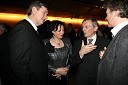 Dr. Danilo Türk, predsednik Republike Slovenije in soproga Barbara Miklič Türk ter Wolfgang Schüssel, nekdanji avstrijski kancler