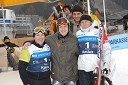 Mitja Kunc, Jure Košir, Alberto Tomba in Sebastien Amiez, nekdanji smučarji